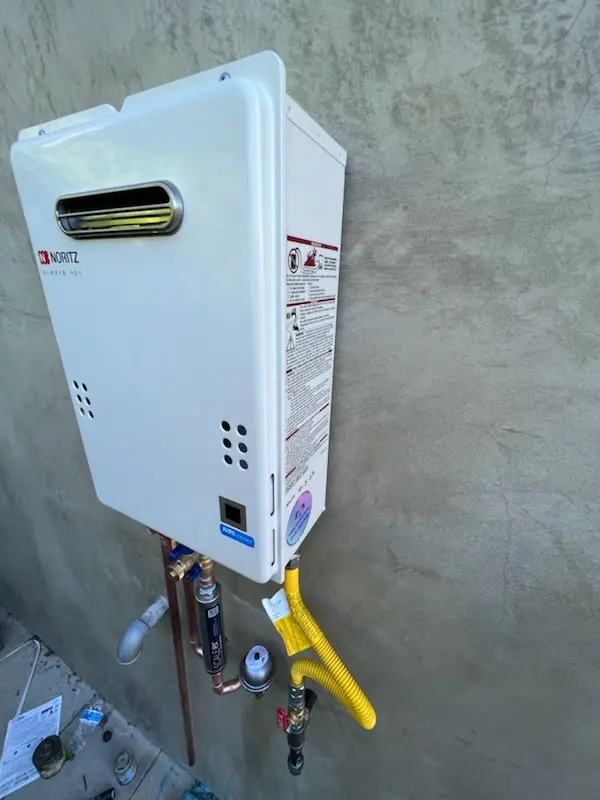 Tankless water heater installation for Blodgett homes